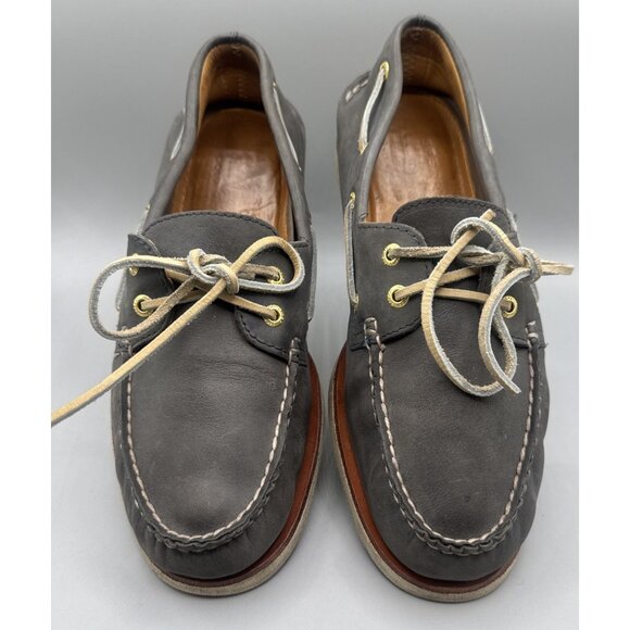 Sperry Top Sider Gold Cup Leather  Boat Shoes Men's 13  Non Marking Dust Blue - Picture 1 of 5